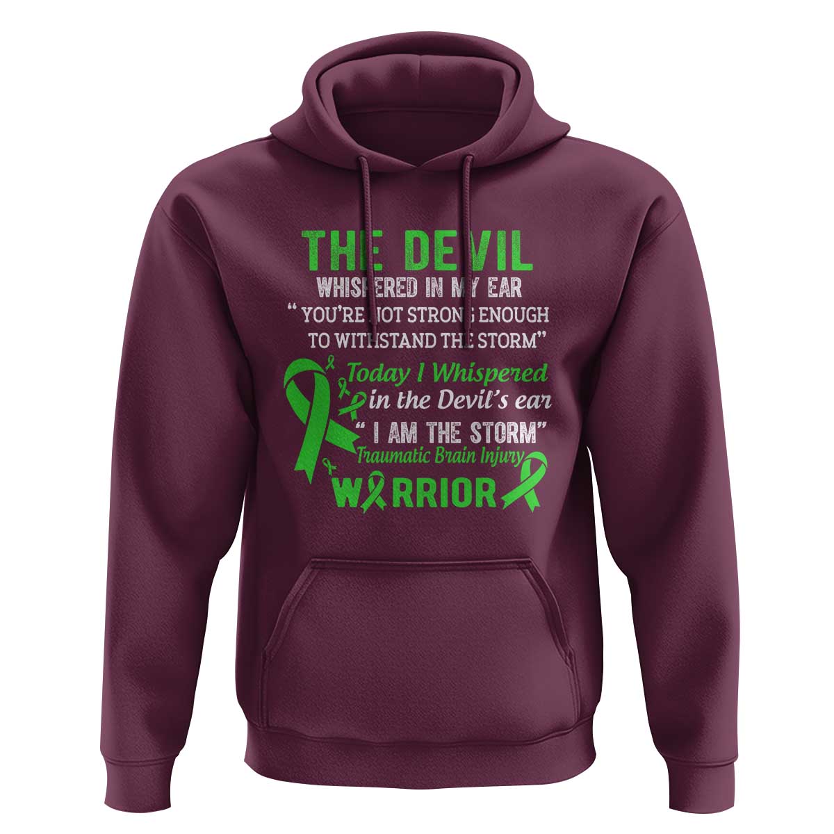 Traumatic Brain Injury Awareness Hoodie I Am The Storm TBI Warrior