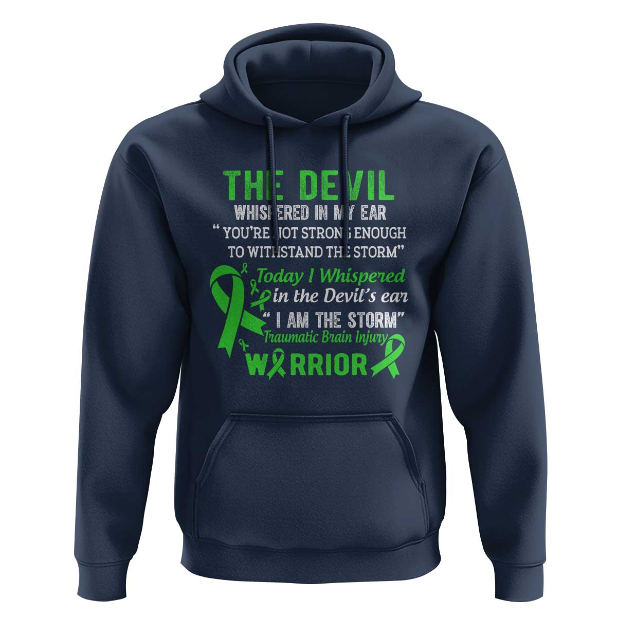 Traumatic Brain Injury Awareness Hoodie I Am The Storm TBI Warrior