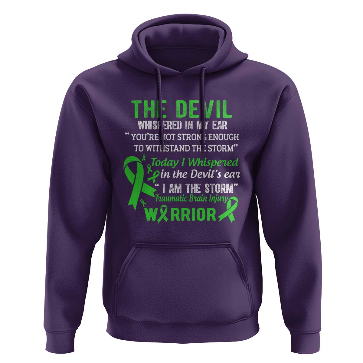 Traumatic Brain Injury Awareness Hoodie I Am The Storm TBI Warrior