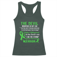 Traumatic Brain Injury Awareness Racerback Tank Top I Am The Storm TBI Warrior