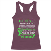 Traumatic Brain Injury Awareness Racerback Tank Top I Am The Storm TBI Warrior