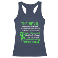 Traumatic Brain Injury Awareness Racerback Tank Top I Am The Storm TBI Warrior