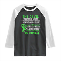Traumatic Brain Injury Awareness Raglan Shirt I Am The Storm TBI Warrior
