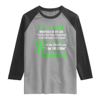 Traumatic Brain Injury Awareness Raglan Shirt I Am The Storm TBI Warrior