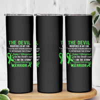 Traumatic Brain Injury Awareness Skinny Tumbler I Am The Storm TBI Warrior