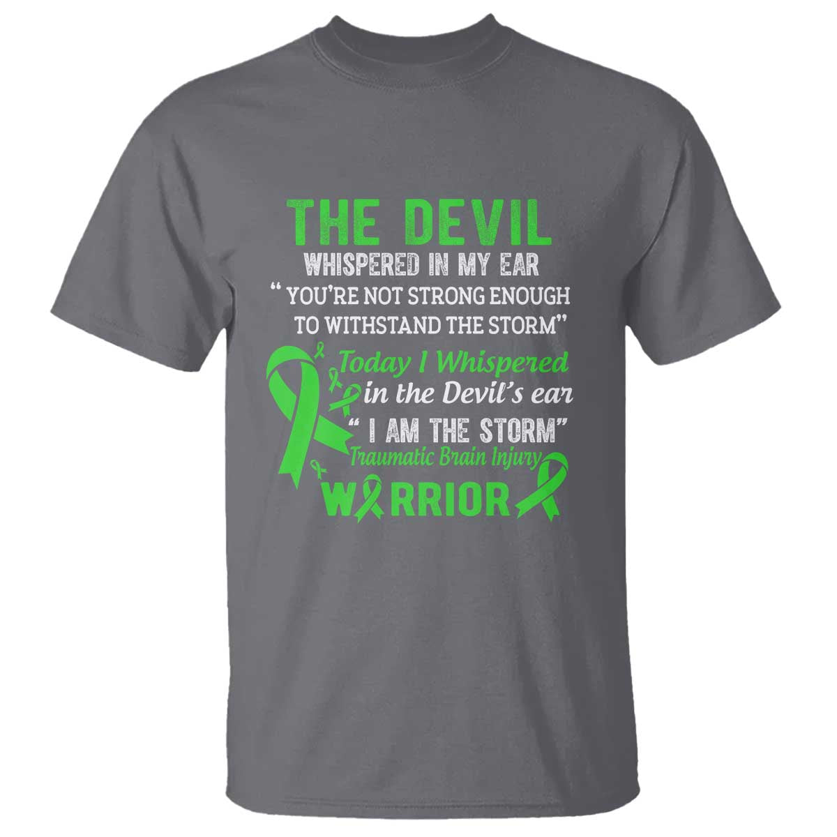 Traumatic Brain Injury Awareness T Shirt I Am The Storm TBI Warrior