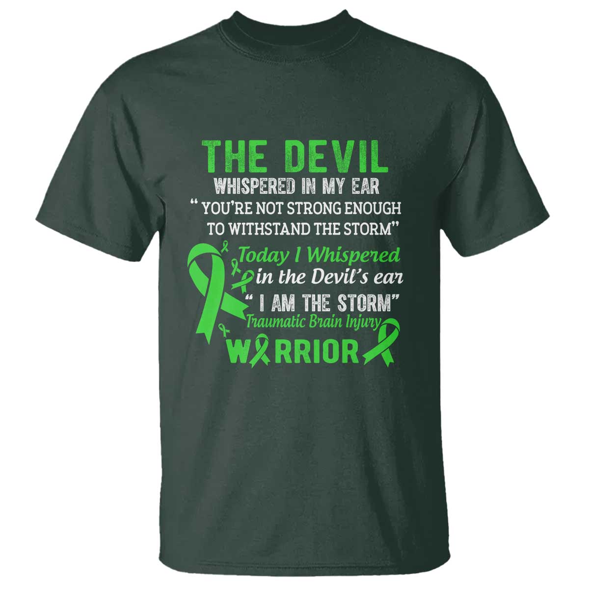 Traumatic Brain Injury Awareness T Shirt I Am The Storm TBI Warrior