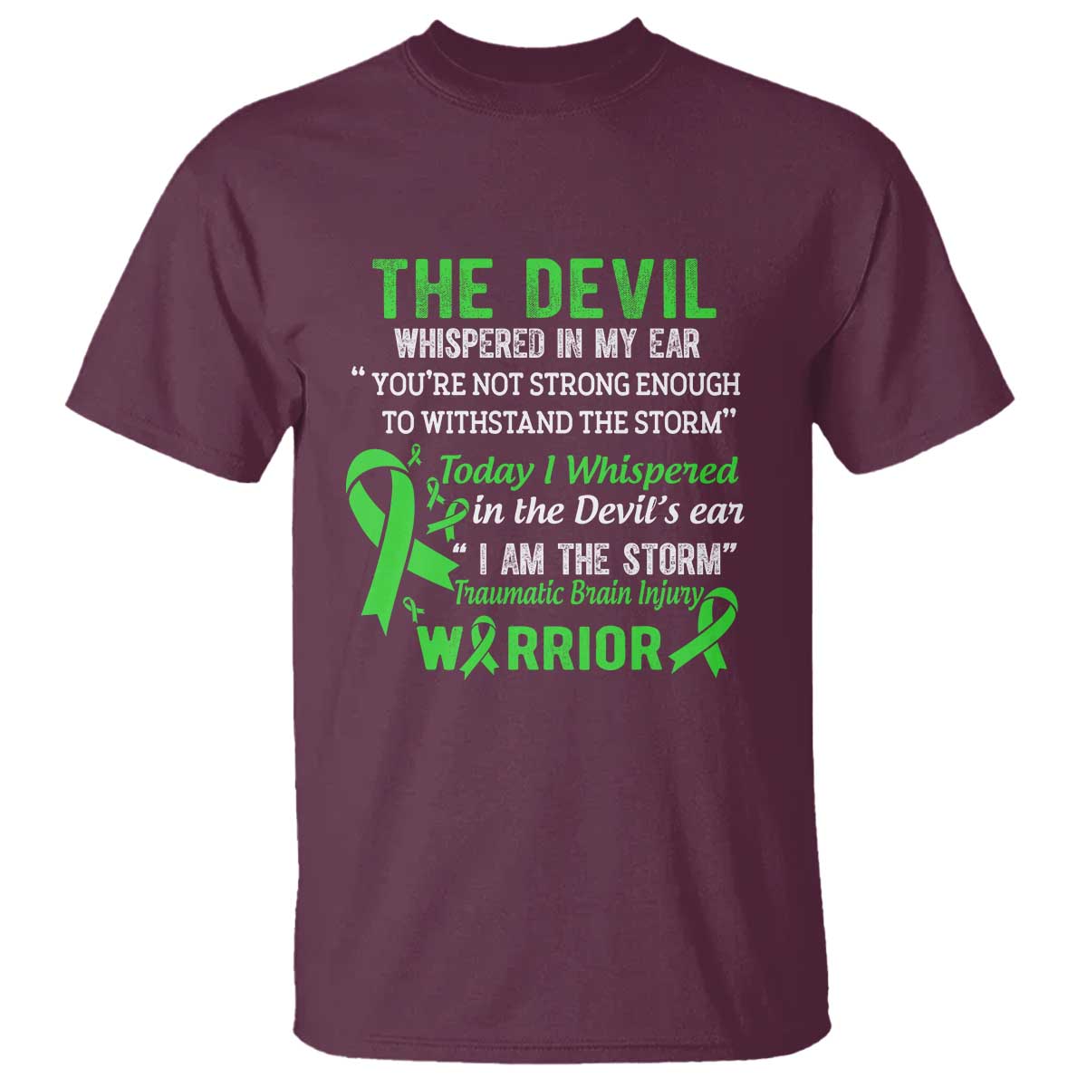 Traumatic Brain Injury Awareness T Shirt I Am The Storm TBI Warrior