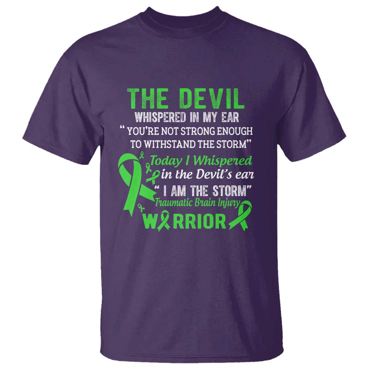 Traumatic Brain Injury Awareness T Shirt I Am The Storm TBI Warrior