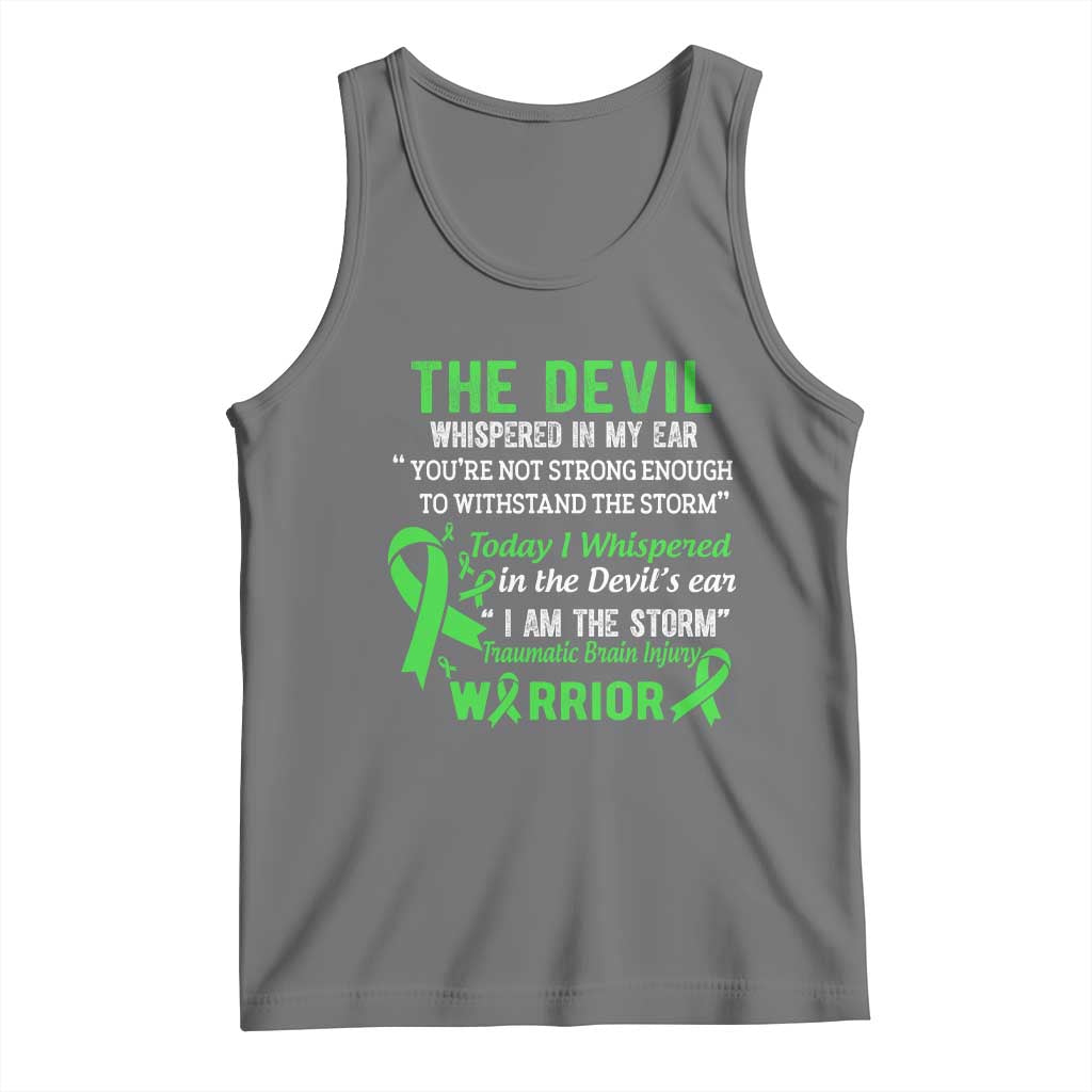 Traumatic Brain Injury Awareness Tank Top I Am The Storm TBI Warrior