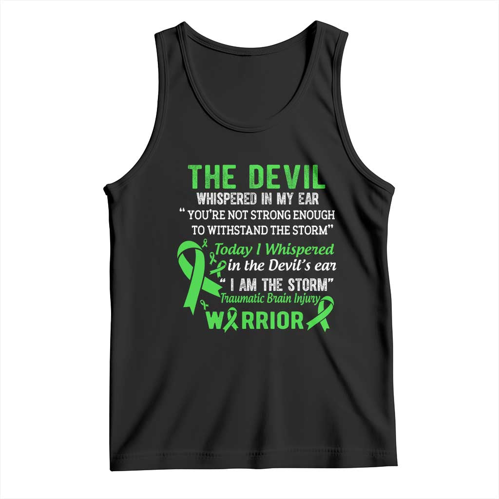 Traumatic Brain Injury Awareness Tank Top I Am The Storm TBI Warrior