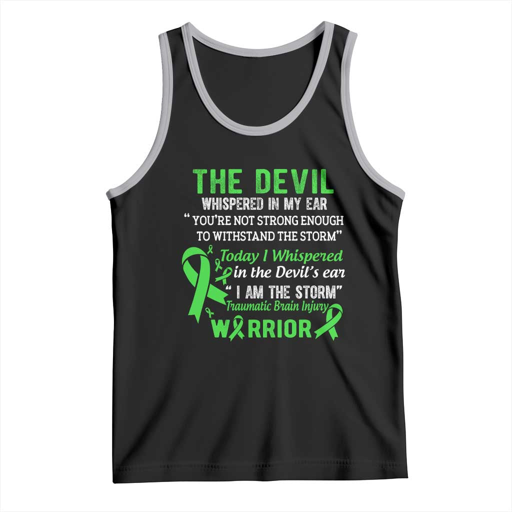 Traumatic Brain Injury Awareness Tank Top I Am The Storm TBI Warrior