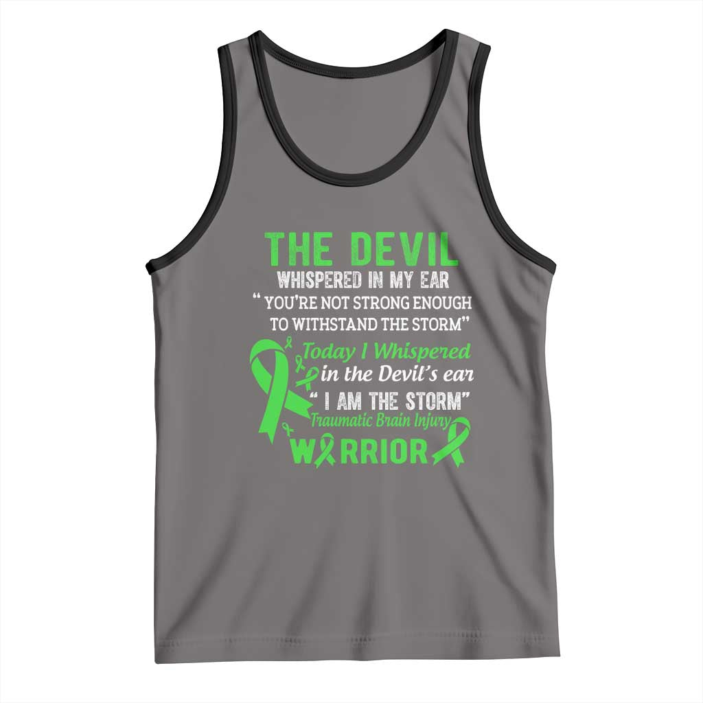 Traumatic Brain Injury Awareness Tank Top I Am The Storm TBI Warrior