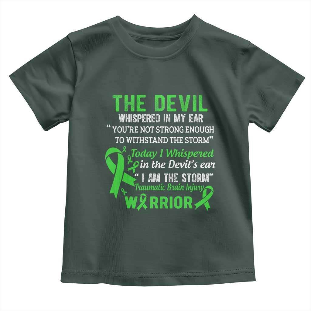 Traumatic Brain Injury Awareness Toddler T Shirt I Am The Storm TBI Warrior