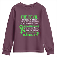 Traumatic Brain Injury Awareness Youth Sweatshirt I Am The Storm TBI Warrior