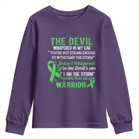 Traumatic Brain Injury Awareness Youth Sweatshirt I Am The Storm TBI Warrior