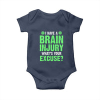 Traumatic Brain Injury Awareness Baby Onesie I Have A Brain Injury What's Your Excuse TBI Warrior