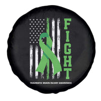Traumatic Brain Injury Awareness Spare Tire Cover Fight TBI American US Flag