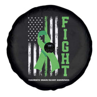 Traumatic Brain Injury Awareness Spare Tire Cover Fight TBI American US Flag