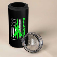 Traumatic Brain Injury Awareness 4 in 1 Can Cooler Tumbler Fight TBI American US Flag