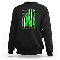 Traumatic Brain Injury Awareness Sweatshirt Fight TBI American US Flag