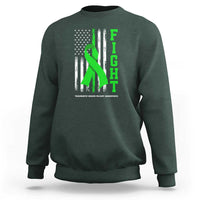 Traumatic Brain Injury Awareness Sweatshirt Fight TBI American US Flag