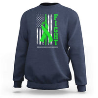 Traumatic Brain Injury Awareness Sweatshirt Fight TBI American US Flag