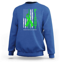 Traumatic Brain Injury Awareness Sweatshirt Fight TBI American US Flag
