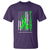 Traumatic Brain Injury Awareness T Shirt Fight TBI American US Flag