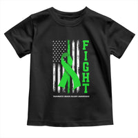 Traumatic Brain Injury Awareness Toddler T Shirt Fight TBI American US Flag