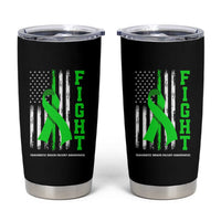 Traumatic Brain Injury Awareness Tumbler Cup Fight TBI American US Flag