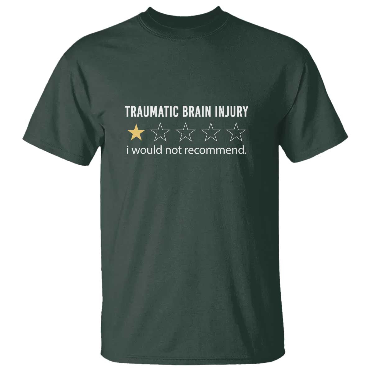 Traumatic Brain Injury Awareness T Shirt I Would Not Recommend TBI Warrior