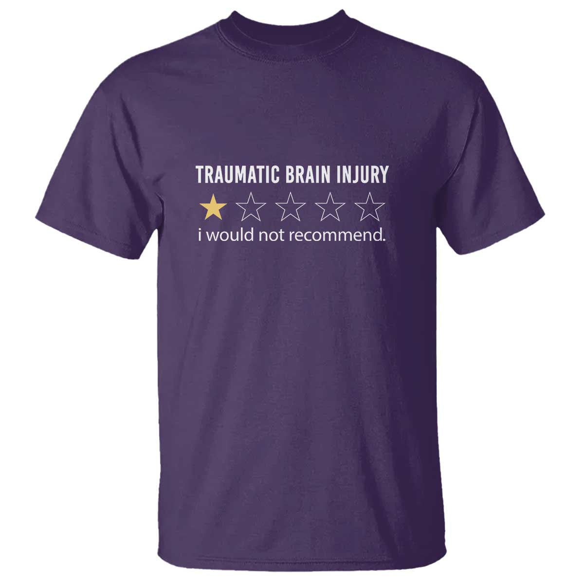 Traumatic Brain Injury Awareness T Shirt I Would Not Recommend TBI Warrior