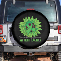Traumatic Brain Injury Awareness Spare Tire Cover TBI We Fight Together Green Sunflower