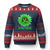 Traumatic Brain Injury Awareness Ugly Christmas Sweater TBI We Fight Together Green Sunflower - Wonder Print Shop