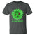 Traumatic Brain Injury Awareness T Shirt TBI We Fight Together Green Sunflower