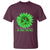 Traumatic Brain Injury Awareness T Shirt TBI We Fight Together Green Sunflower