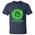 Traumatic Brain Injury Awareness T Shirt TBI We Fight Together Green Sunflower