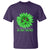 Traumatic Brain Injury Awareness T Shirt TBI We Fight Together Green Sunflower