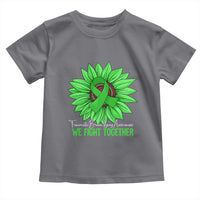 Traumatic Brain Injury Awareness Toddler T Shirt TBI We Fight Together Green Sunflower