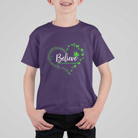 Traumatic Brain Injury Awareness T Shirt For Kid TBI Believe Butterflies