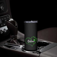 Traumatic Brain Injury Awareness Skinny Tumbler TBI Believe Butterflies
