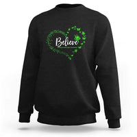 Traumatic Brain Injury Awareness Sweatshirt TBI Believe Butterflies