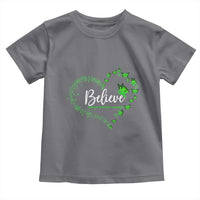 Traumatic Brain Injury Awareness Toddler T Shirt TBI Believe Butterflies