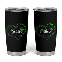Traumatic Brain Injury Awareness Tumbler Cup TBI Believe Butterflies
