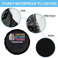 Traumatic Brain Injury Awareness Spare Tire Cover Thriving Beyond Trauma TBI Survivor