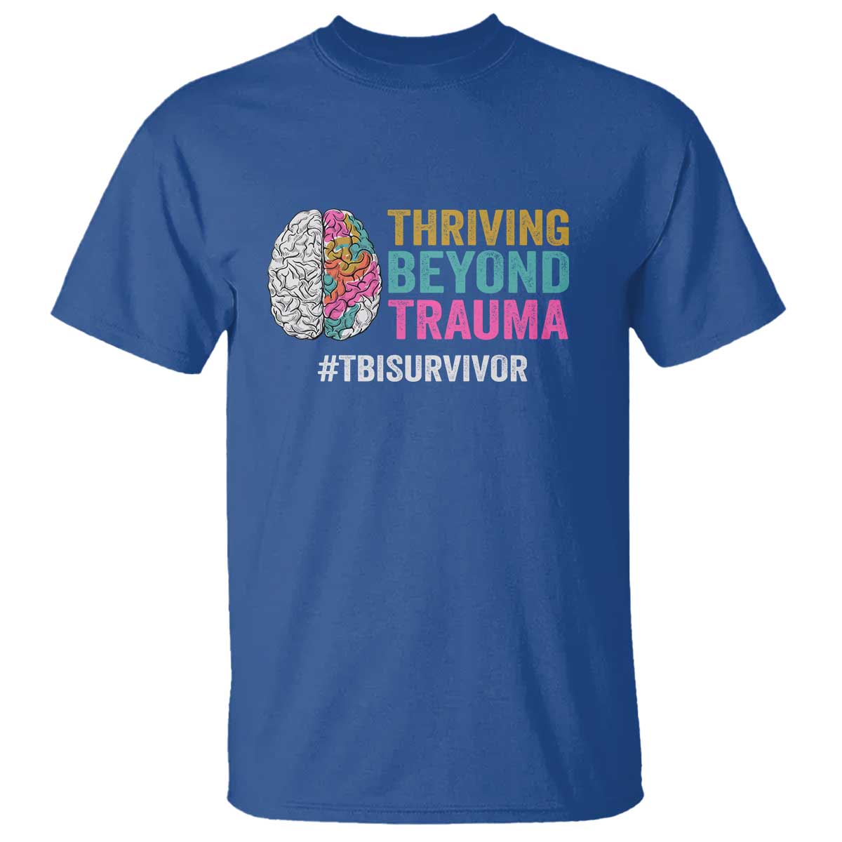 Traumatic Brain Injury Awareness T Shirt Thriving Beyond Trauma TBI Survivor