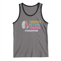 Traumatic Brain Injury Awareness Tank Top Thriving Beyond Trauma TBI Survivor