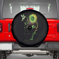 Traumatic Brain Injury Awareness Spare Tire Cover Sunflower Hummingbird