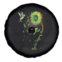 Traumatic Brain Injury Awareness Spare Tire Cover Sunflower Hummingbird